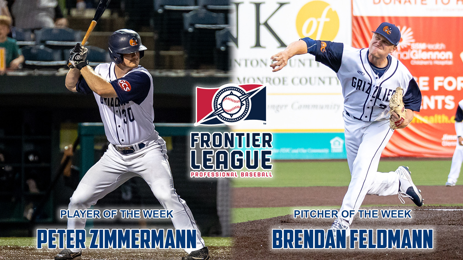 FIRST 2022 PLAYER AND PITCHER OF THE WEEK AWARDS GO TO PETER ZIMMERMAN AND BRENDAN FELDMANN
