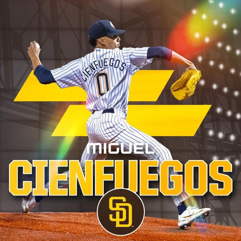 SAN DIEGO PADRES SIGN PITCHER OF THE YEAR MIGUEL CIENFUEGOS