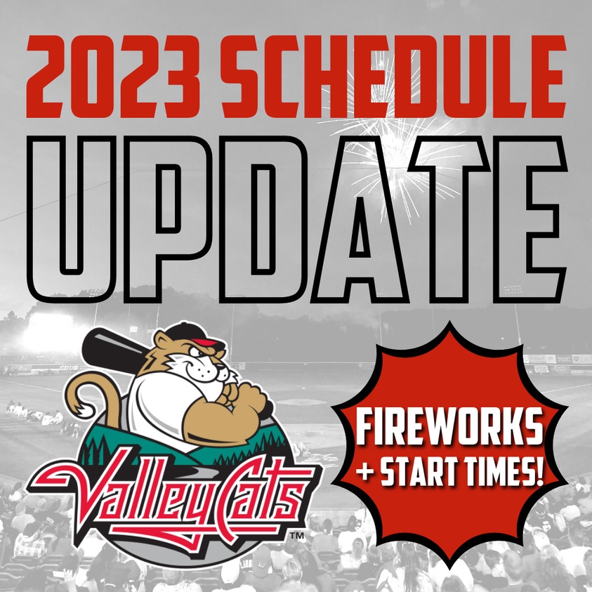 VALLEYCATS ANNOUNCE 2023 FIREWORKS DATES