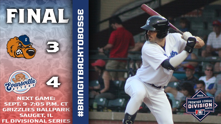 QUIGGLE BLASTS WALK-OFF HOME TO GIVE EVANSVILLE DIVISION SERIES GAME 1