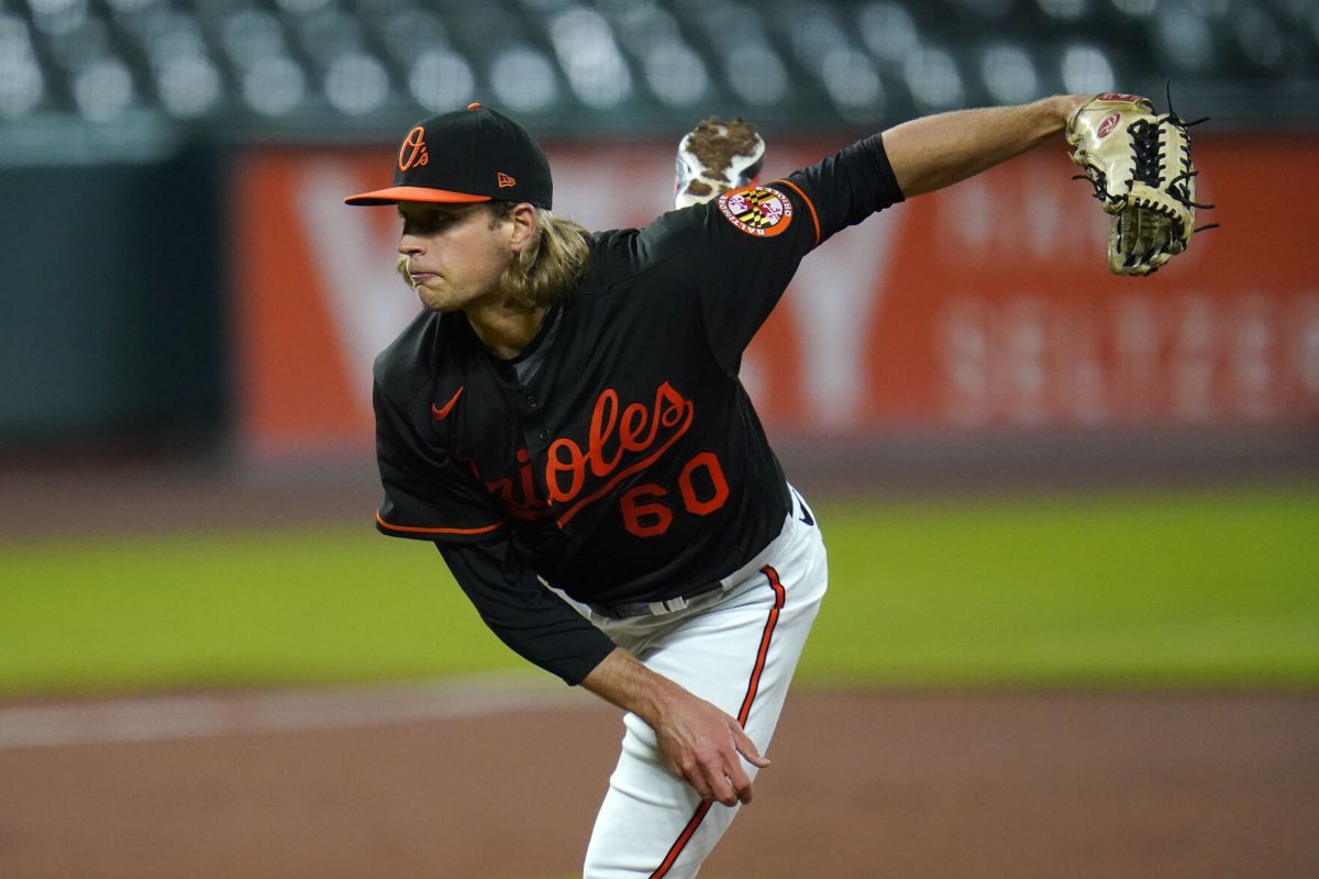 Right-hander Isaac Mattson during his time with the Baltimore Orioles. Photo from the Associated Press & Observer-Reporter Newspaper