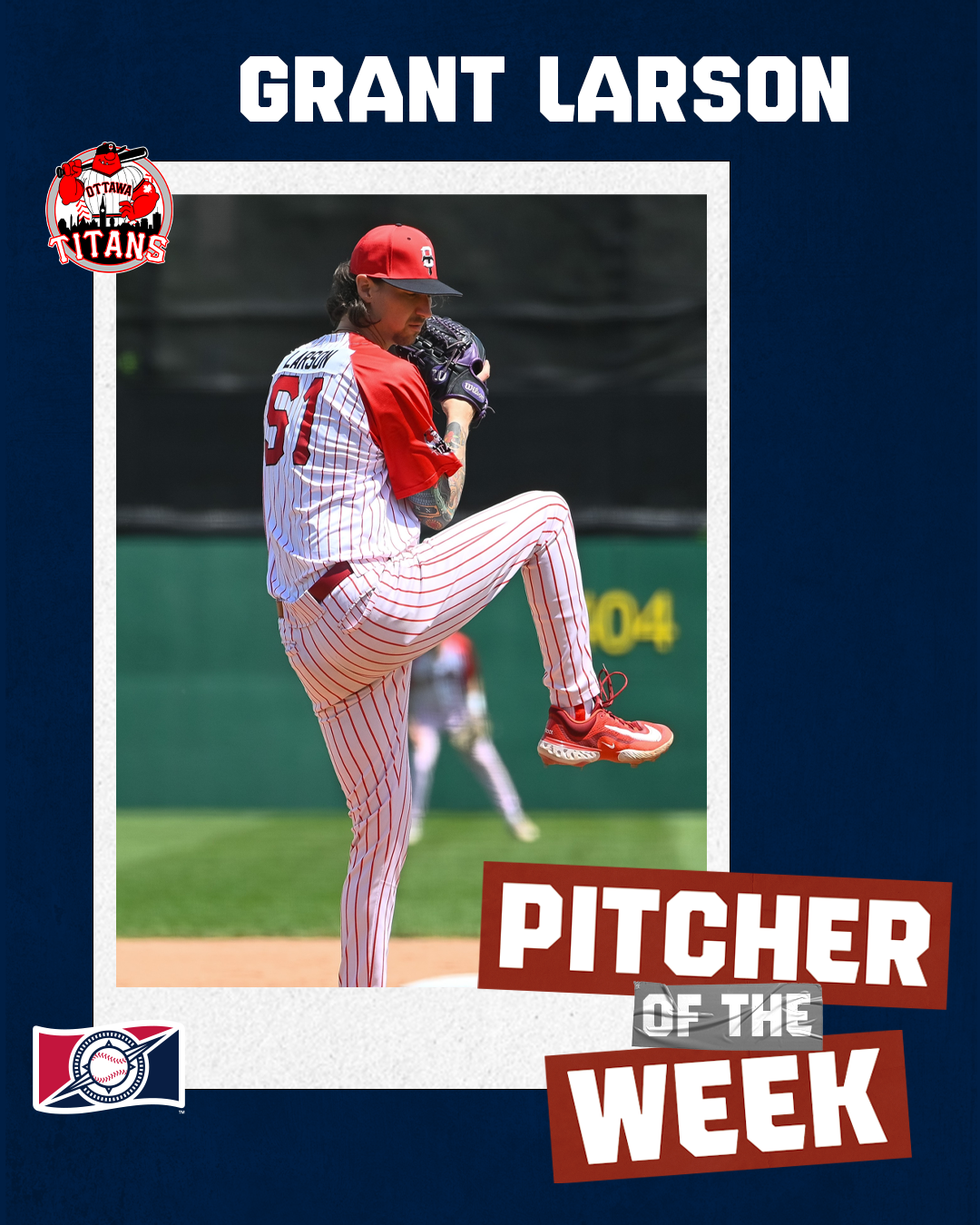 GRANT LARSON WINS PITCHER OF THE WEEK